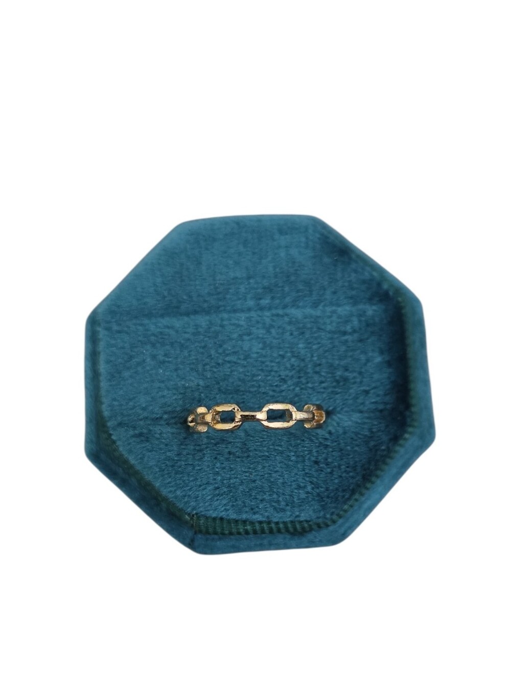 Size 4.5 Gold Toned Link Chain Women's Ring